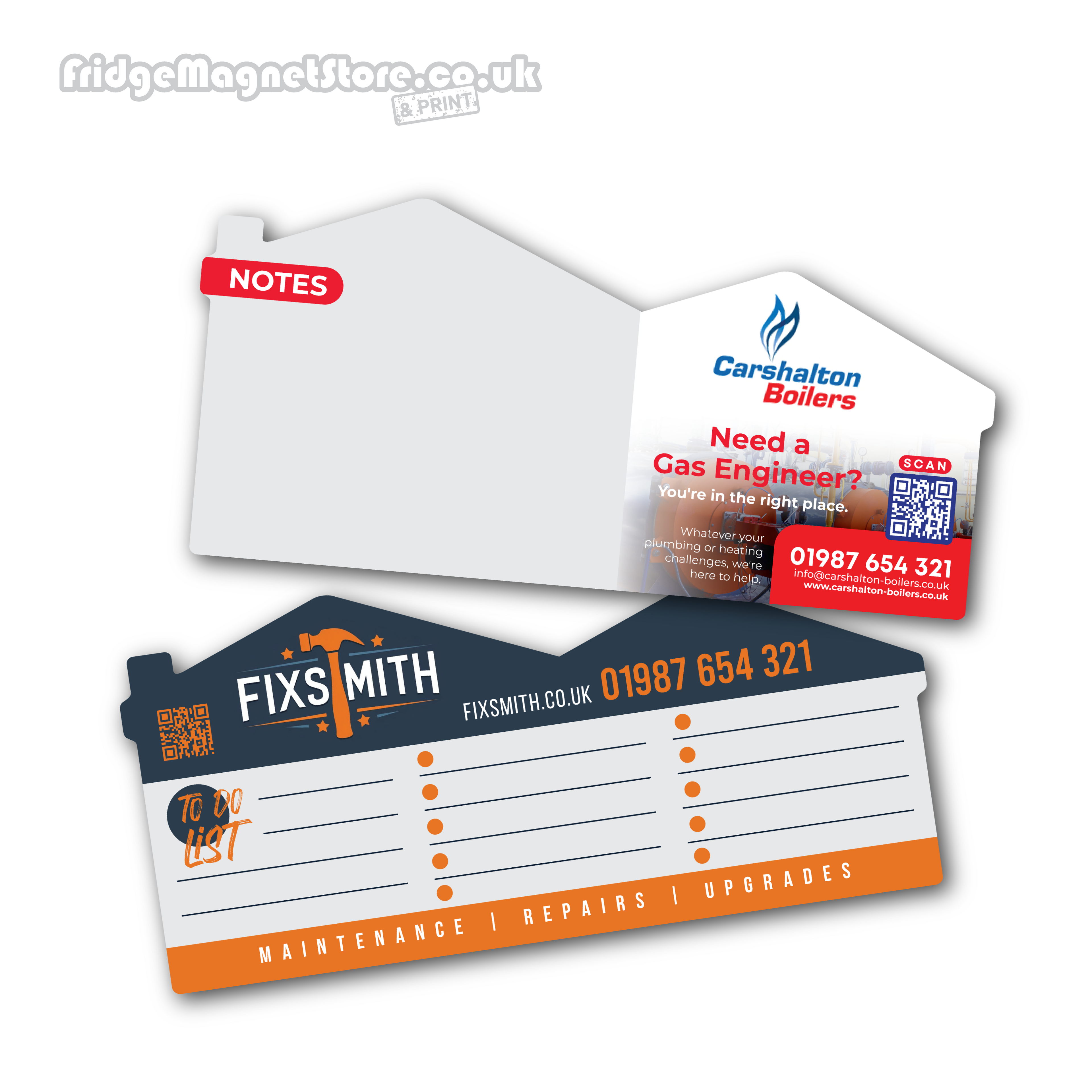 Notepad DL House - Landscape 99 mm × 210 mm